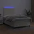Vidaxl Box spring postelja z vzmetnico LED krem 120x200cm umetno usnje