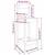 Vidaxl Barski stol 2 kosa 40x41,5x112 cm trdna borovina