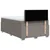 Vidaxl Box spring postelja z vzmetnico taupe 120x200 cm blago