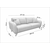 Atelier Del Sofa Raztegljiv kavč s 3 sedeži, Hera - antracit