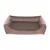 ORTOPEDSKA pasja postelja za terierja 90x70x20cm žamet RJAVA moka
