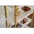 Hanah Home Polica za knjige Elysian, 90x180x33.5 cm, Bela i zlatna