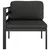 Modularna kutna sofa s jastucima 1 kom aluminijska antracit