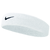 NIKE NIKE SWOOSH HEADBAND WHITE/BLACK AC2285-101