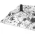 Decormat Podloga za stol Black and white pattern 120x90 cm 2 cm
