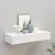 Zidna polica s ladicom bijela 60 x 23,5 x 10 cm MDF