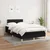 vidaXL Box spring postelja z vzmetnico črna 120x190 cm blago