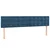 Greatstore Box spring postelja z vzmetnico temno modra 160x200 cm žamet