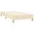 Vidaxl Box spring postelja z vzmetnico krem 90x190 cm blago