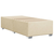 VIDAXL Box spring postelja z vzmetnico krem 90x190 cm blago