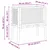 Vidaxl Dvignjena gredica Rjava 70 x 35 x 70 cm Bambus