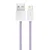 1 to 3 Baseus Dynamic Usb To Lightning Kabel, 2,4 A, 2 M (Vijoličen)