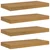 Polica na zidu Zidna montaža 4 pcs Bež 50 x 23,5 x 4 cm