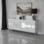 Hanah Home Komoda Paris 180x80x40cm Belo-Srebrna
