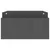 Stalak za monitor sivi 100 x 27,5 x 15 cm od masivne borovine