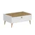 Hanah Home klub sto Mitra 9090, 90 cm, beli / Artisan