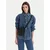 Calvin Klein Torbica za okrog pasu Embossed Woven Slim Reporter LV04D3221G Črna