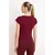 Trendyol Milla ženska majica Thmss26Ts00004, burgundac-bordo
