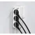 shumee Električna vtičnica, USB razdelilnik Lencent bela 5 v 1, 3x ženski, 2x USB A