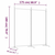 Vidaxl Paravan 2-delni bel 175x180 cm blago