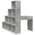 Kutni stol s policom Betonski sivi 101,5 x 149,5 x 149,5 cm