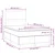 Vidaxl Box spring postelja z vzmetnico LED bela 120x190 cm um. usnje