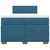 Vidaxl Box spring postelja z vzmetnico temno moder 120x190 cm žamet