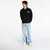 Mikina PLEASURES Gentle Polo Sweatshirt Black S
