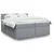 Vidaxl Box spring postelja z vzmetnico svetlo siva 200x200 cm blago