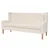 2-dijelni set sofa od tkanine krem bijeli