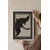 WallXpert uramljena slika 115208, The Black Swan Hilme af Klint, crni labud u letu, 50 x 70 cm, beli ram