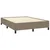 Vidaxl Posteljni okvir brez vzmetnice taupe 140x190 cm blago