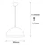 Conceptum Hypnose Luster Berceste-230-S, 111cm, 30x30 cm, E27, 40W, Beli