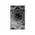 Plakat s paspartujem črnobela Mandala - 20x30 silver