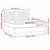 Vidaxl Box spring postelja z vzmetnico LED sv. siva 180x200 cm blago