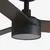 FARO 34298WT1S-LED Ventilator RUDDER L 18W/230V CCT sa prigušivačem, prečnik 132 cm, braon/crna WT + DO