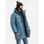 Ombre Insulated long mens jacket with reflective elements - blue