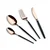 24-delni set pribora, BLACK-ROSE GOLD 54284