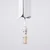 Sollux SL.1397 - Luster na sajli PRYSM 1xG9/8W/230V bela