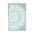 Plakat Mandala harmonije na modrem ozadju - 40x60 white