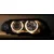 OEM Kristalni farovi Angel Eyes BMW E46 Limuzina (98-01), Crni