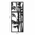 Opviq Set zidnih dekoracija MT-004, 49x124 cm, 1.5 mm, 3 komada, Crna