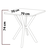 HANAH HOME Set Trpezarijski sto i 2 stolice Elma Anthracite White