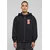 Puffer Peace Heavy Oversize Zip Hoody black