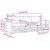 Set vanjskih sofa 3 pcs Prirodna i bež Poliester