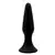 Butt plug L Silicone Plug, 12.8cm, Crni