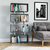 Hanah Home Langdon Anthracite White Polica za knjige 72.5x25x161cm, Siva