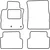 Textile car mats Renault Modus 2008-