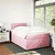 Vidaxl Box spring postelja z vzmetnico roza 120x200 cm žamet