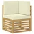 Set vanjskih sofa 8 pcs Bijela i krem 306 x 128,5 x 73 cm